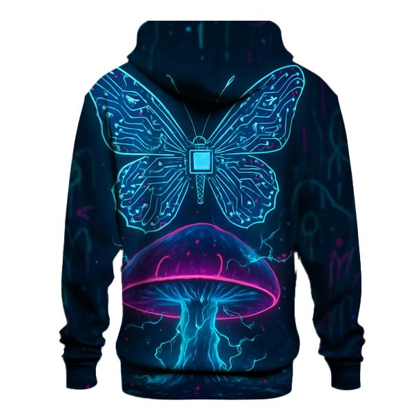 Circuitboard Monarch zip-up hoodies