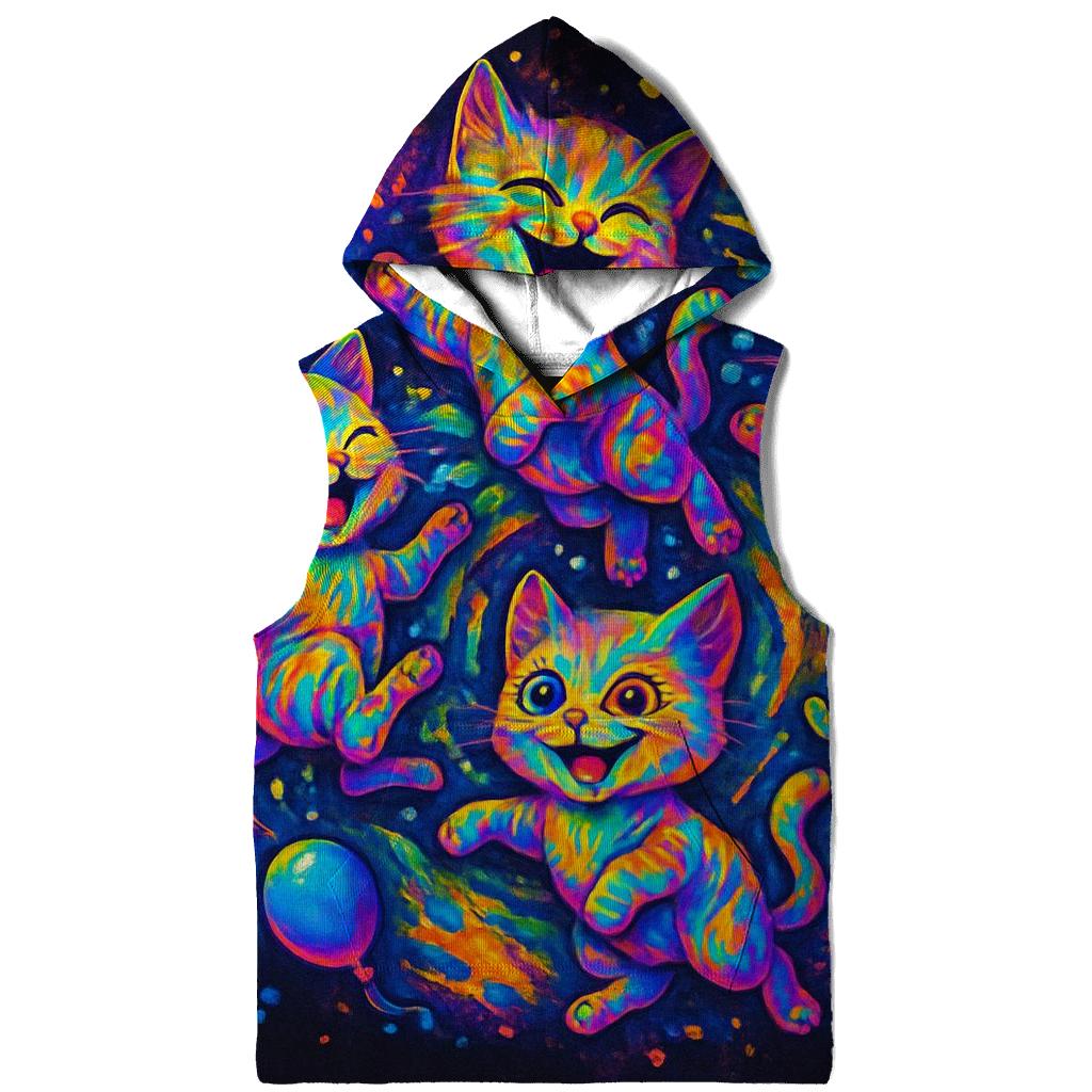 Psychedelic Party Kittens hoodie styles