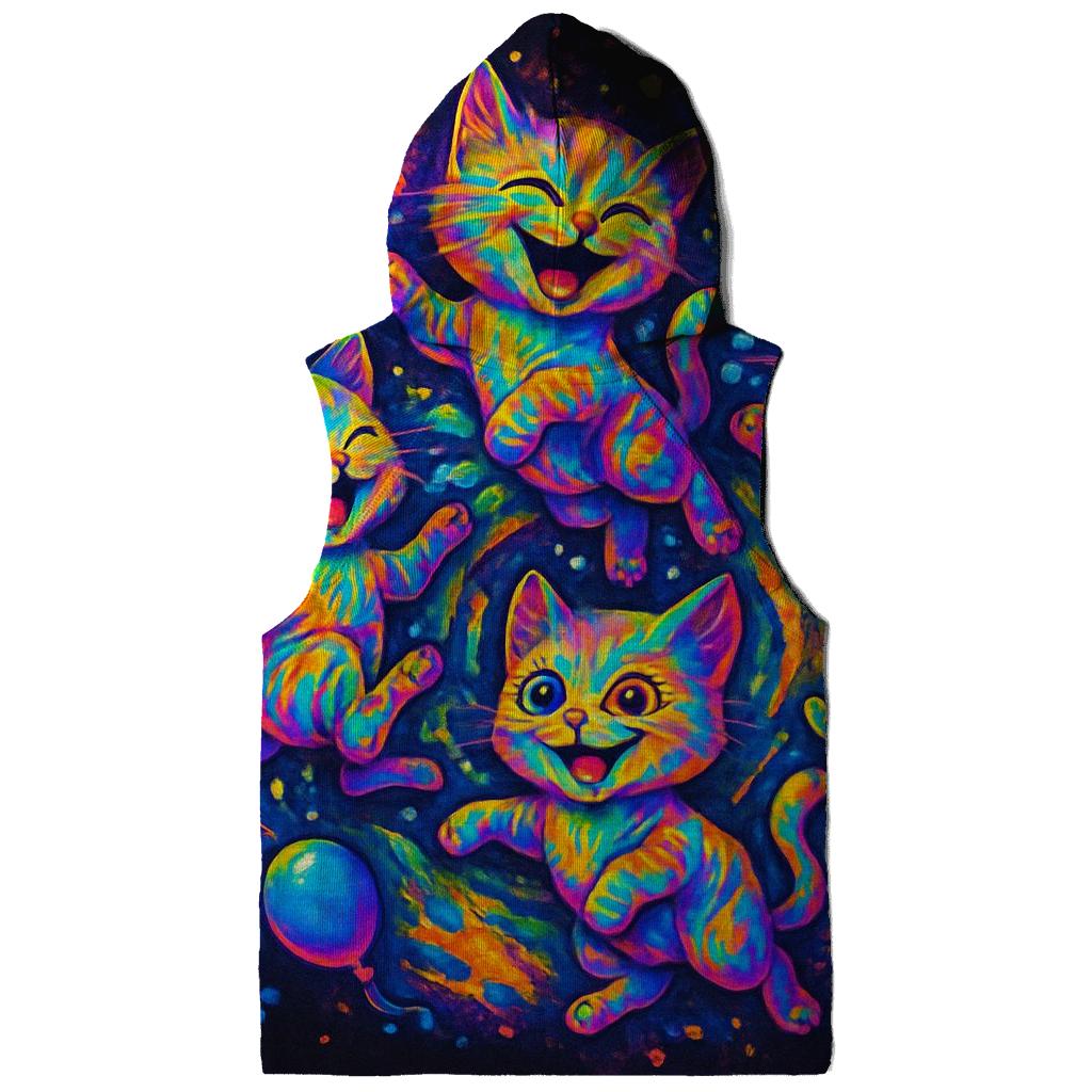 Psychedelic Party Kittens hoodie styles