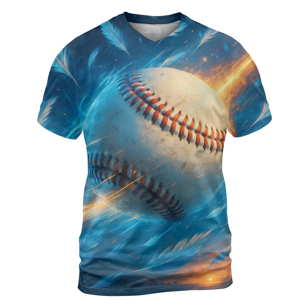 Feathered Fastball Strike custom all-over print shirts