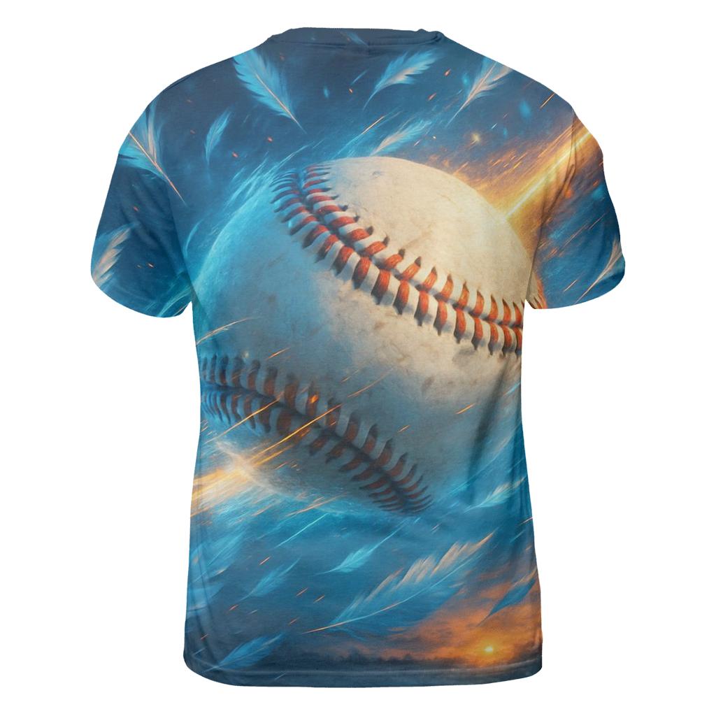 Feathered Fastball Strike custom all-over print shirts