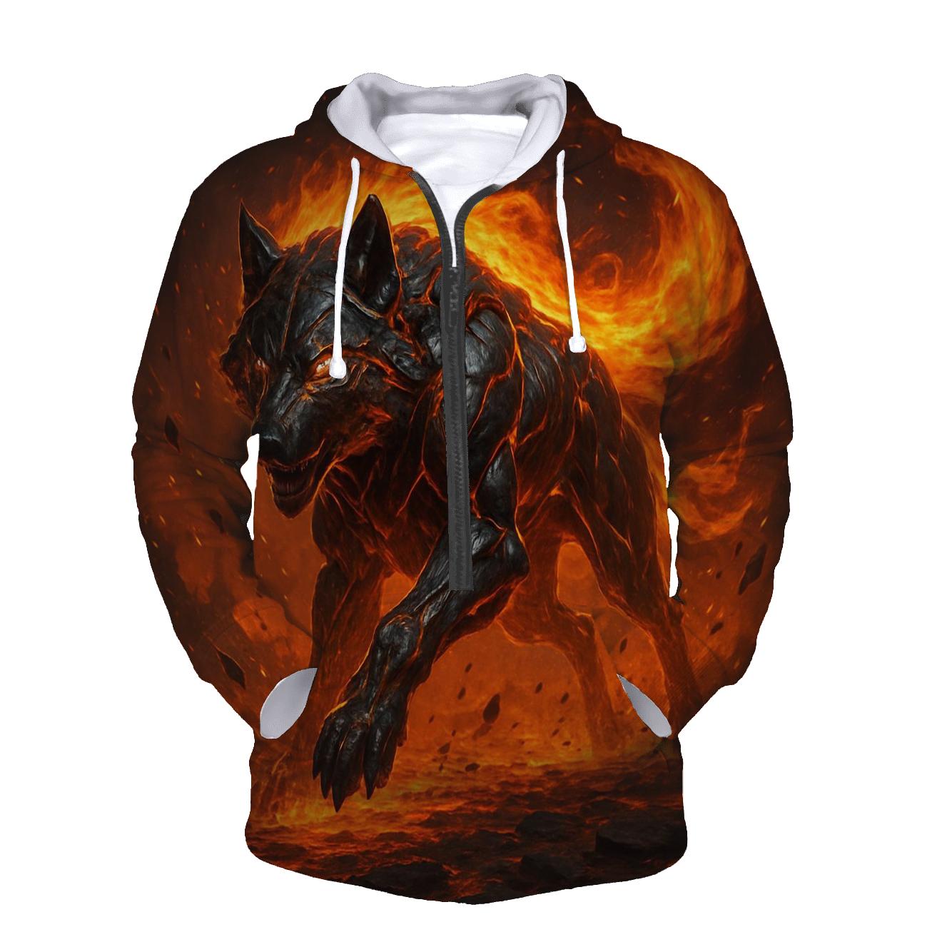 Solar Forge Wolf heavyweight hoodies