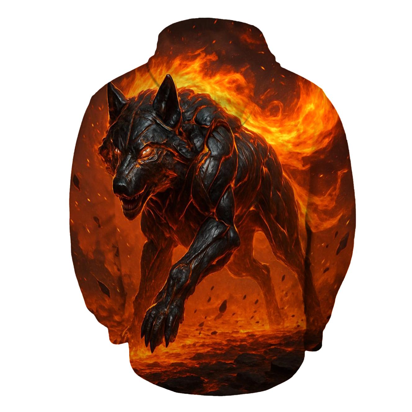 Solar Forge Wolf heavyweight hoodies