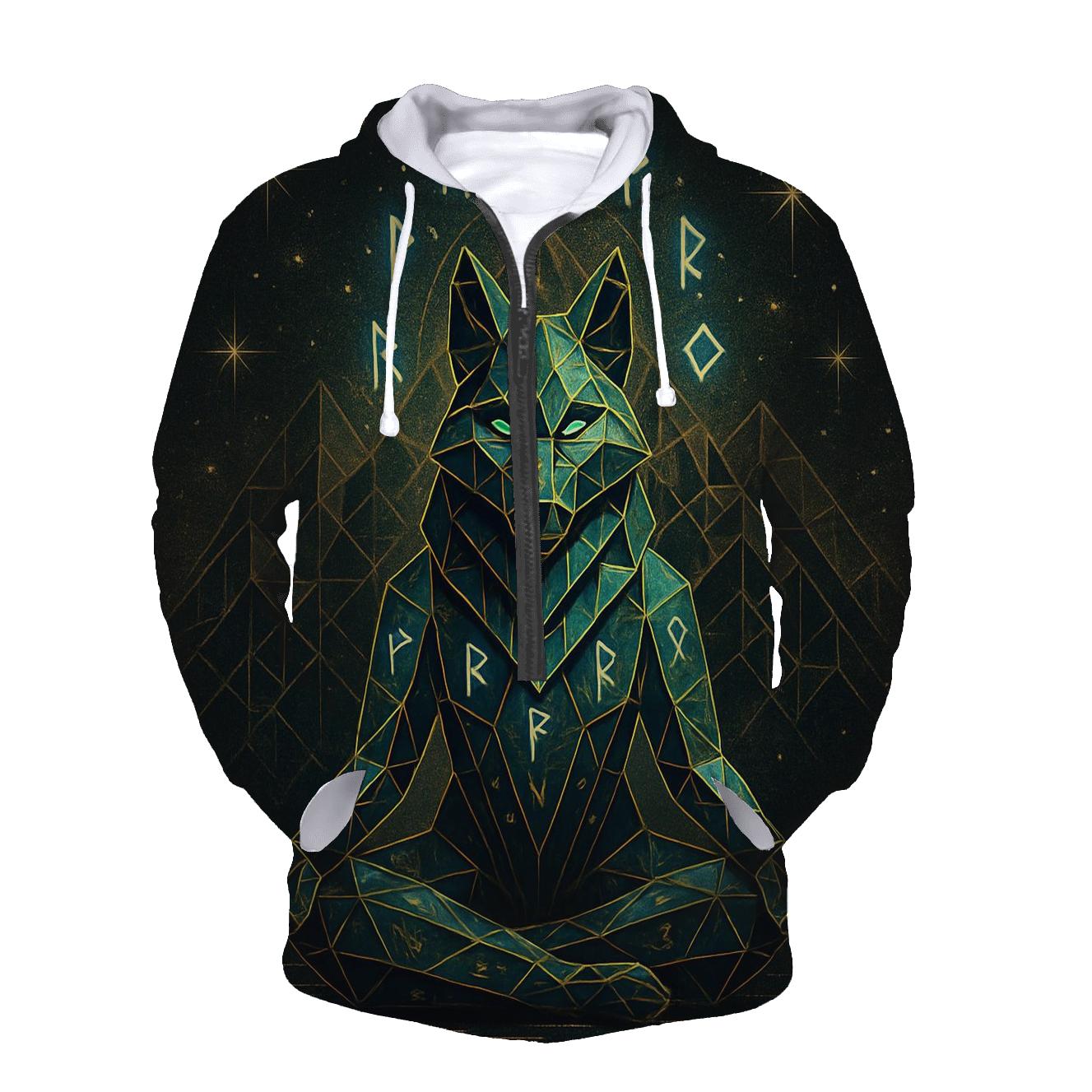 Geomancer Rune Wolf hoodies fashion