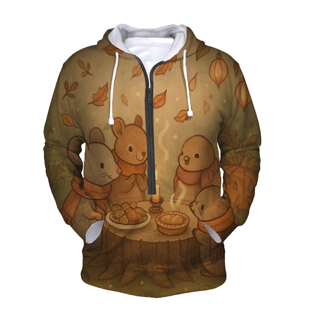 Woodland Friends Feast custom hoodies