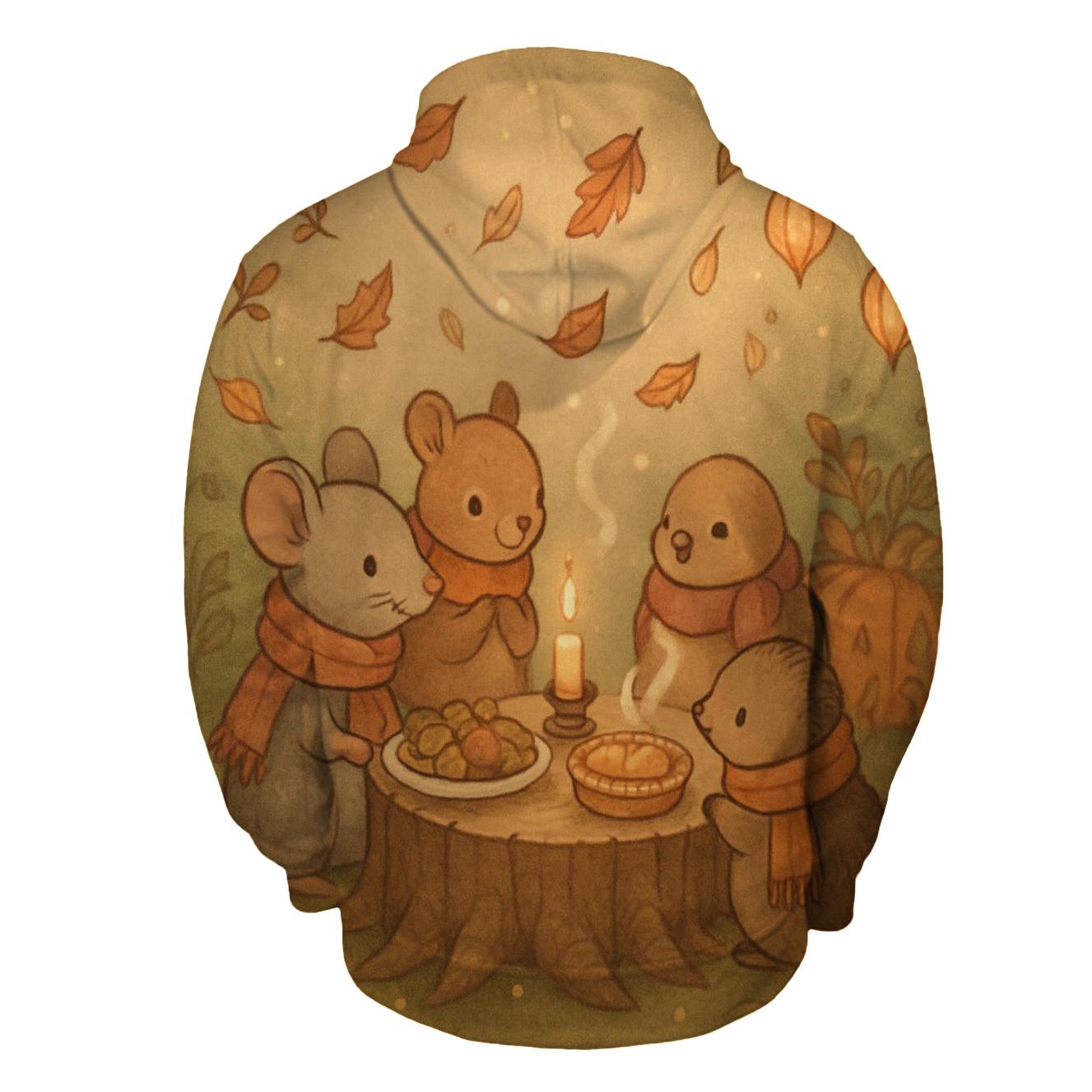 Woodland Friends Feast custom hoodies