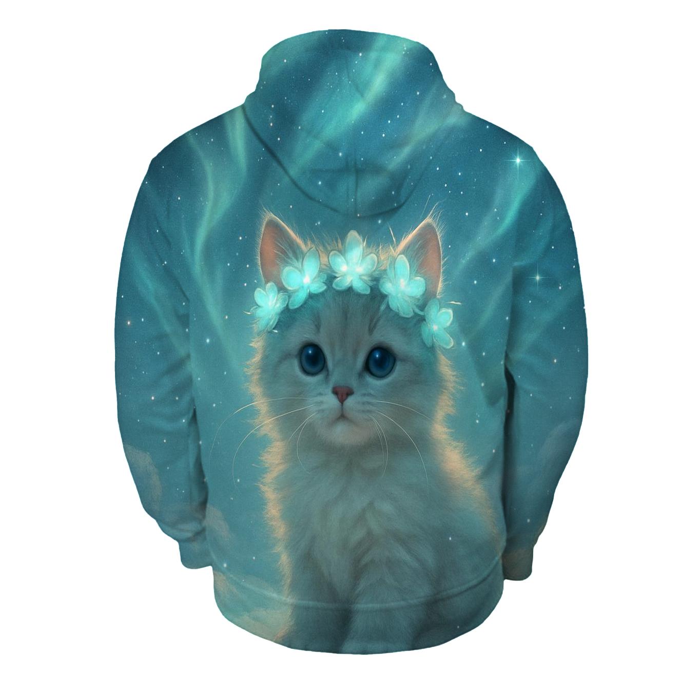 Aurora Crown Kitten pullover hoodies