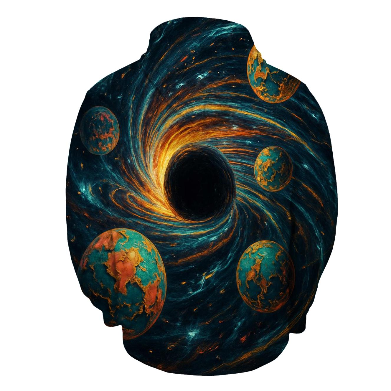Chromatic Black Hole Carousel zip-up hoodies