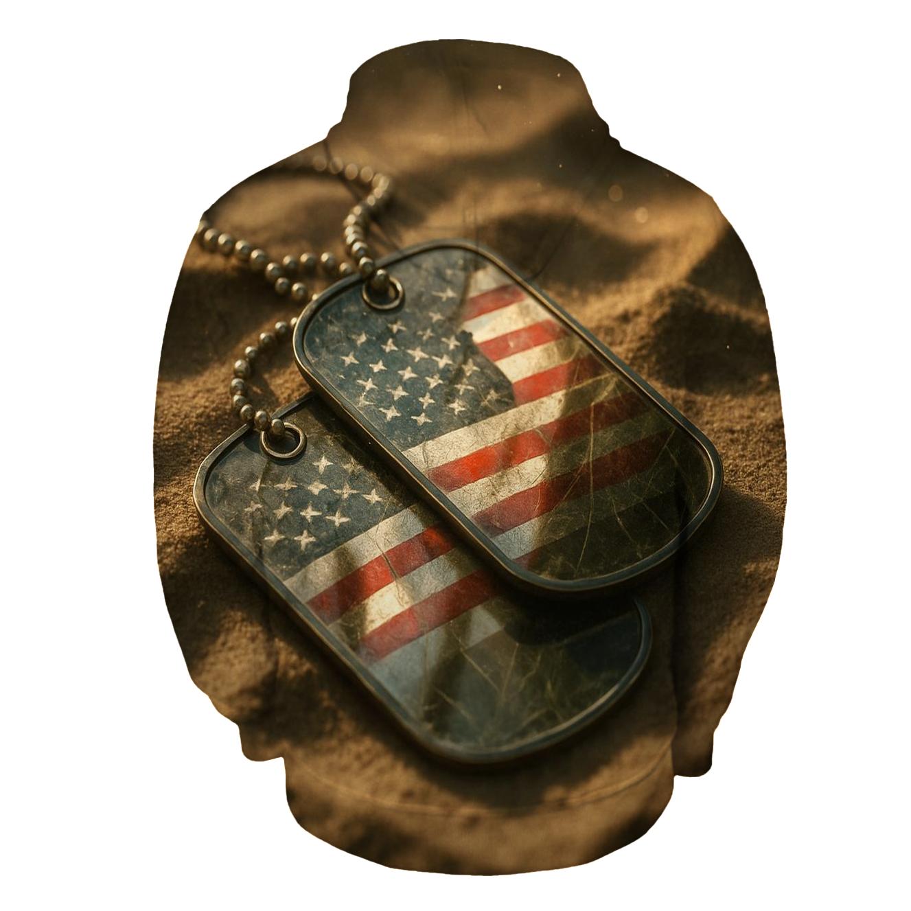Dog Tag Reflection premium hoodies