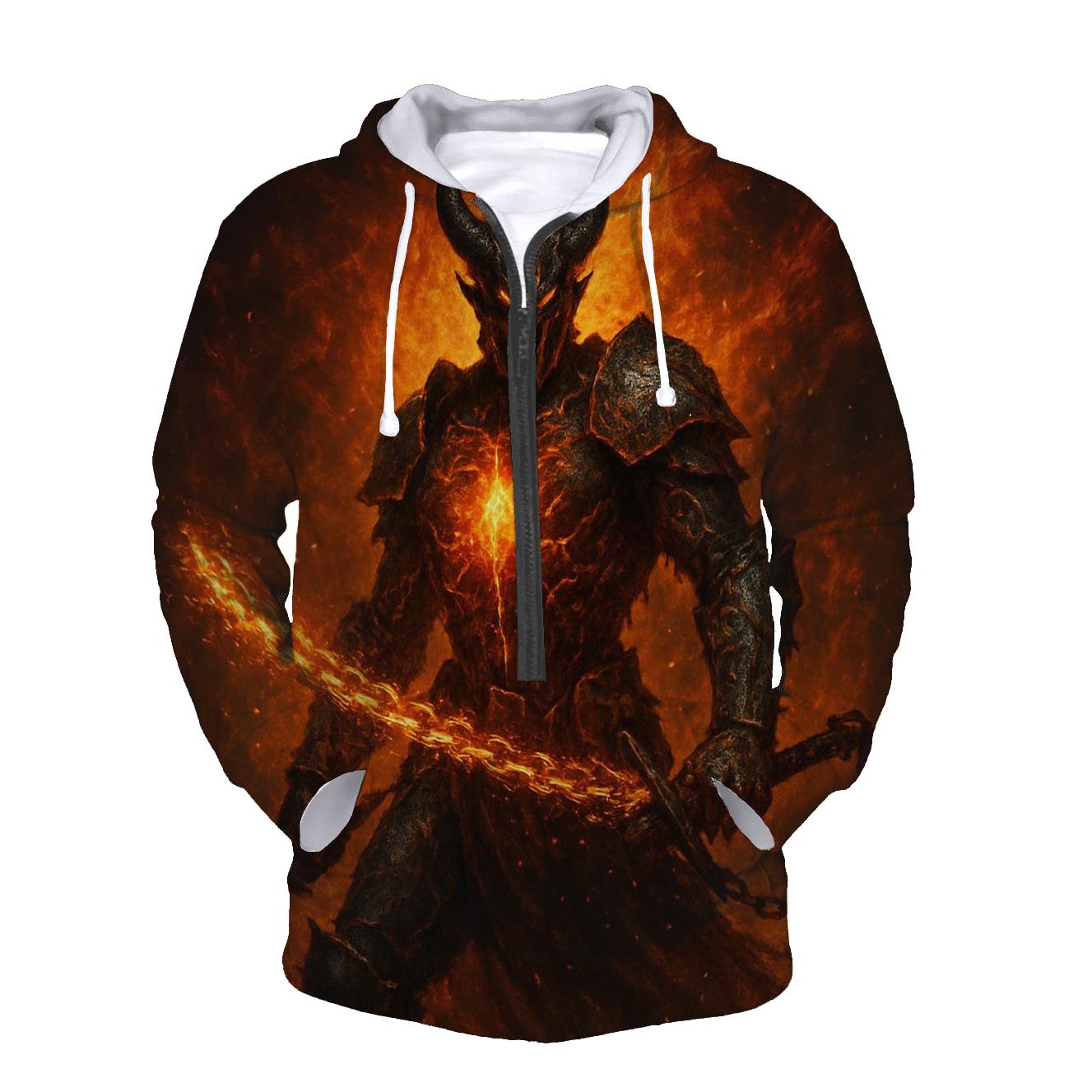 Furnace Heart Knight printed hoodies