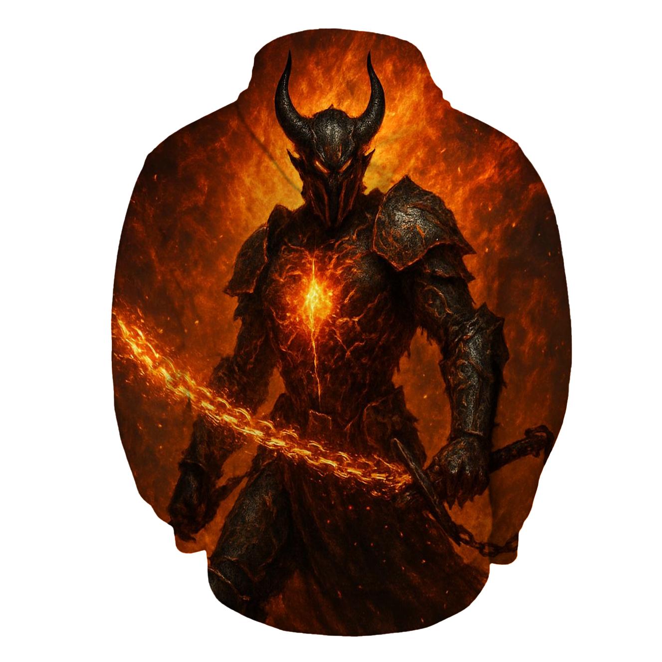 Furnace Heart Knight printed hoodies