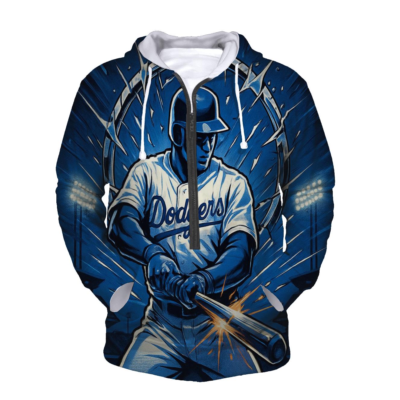 Chrome Batter Halo zip-up hoodies