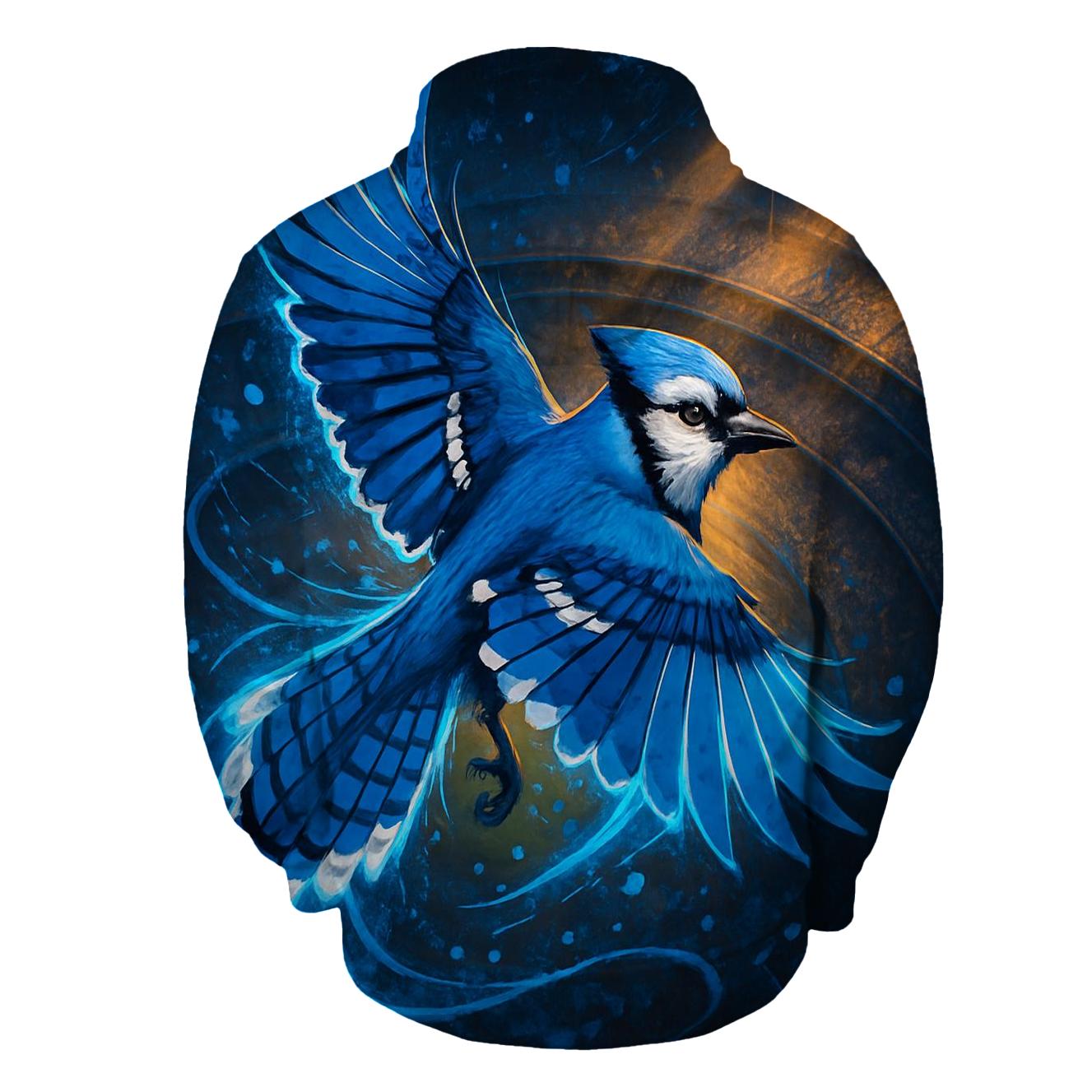 Blue Jay Over Lights designer hoodies