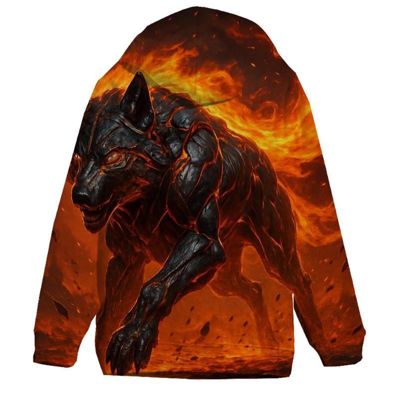 Solar Forge Wolf pullover hoodies