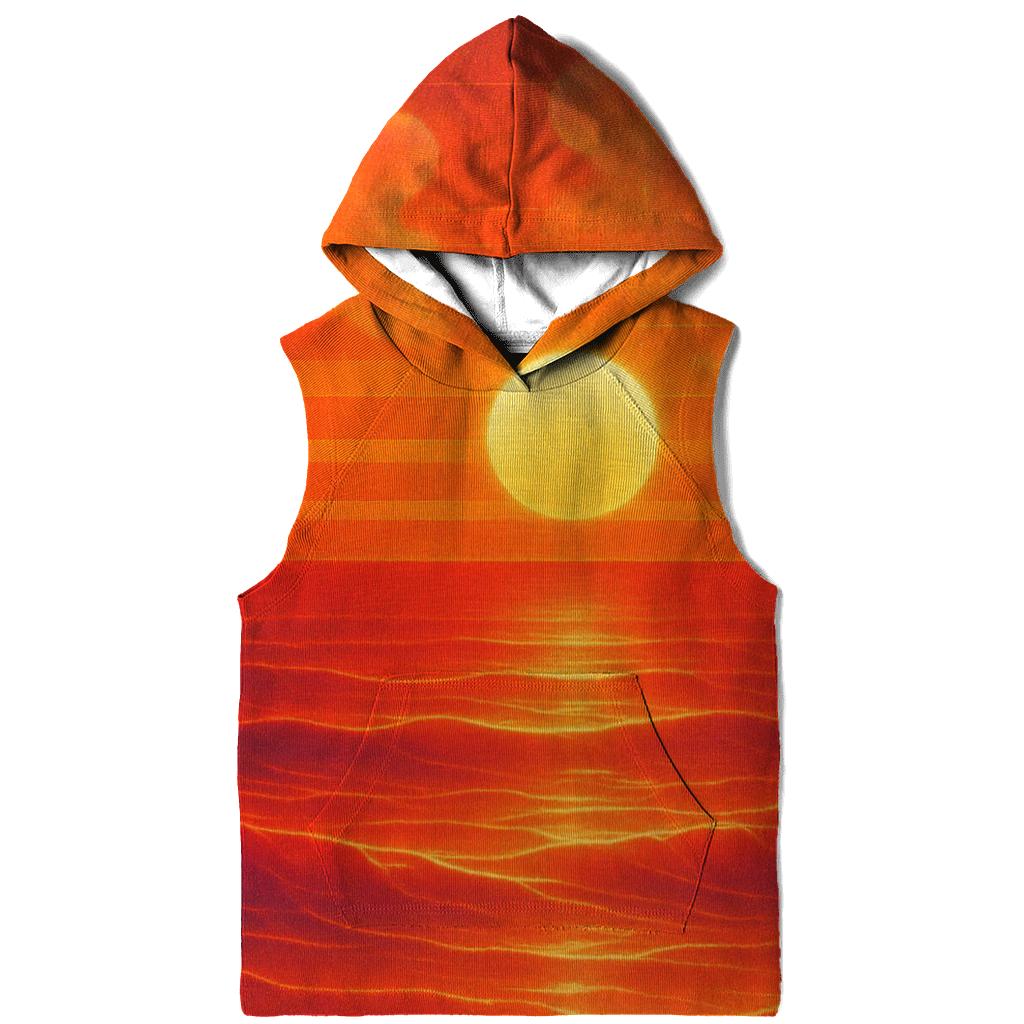 Vaporwave Sunset Drift heavyweight hoodies