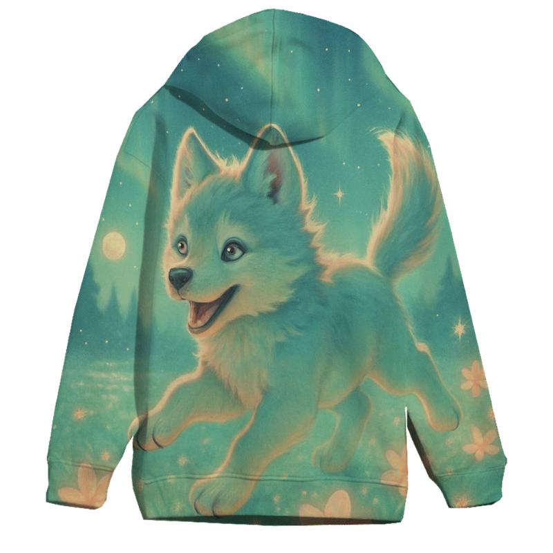 Aurora Trail Pup hoodie designs