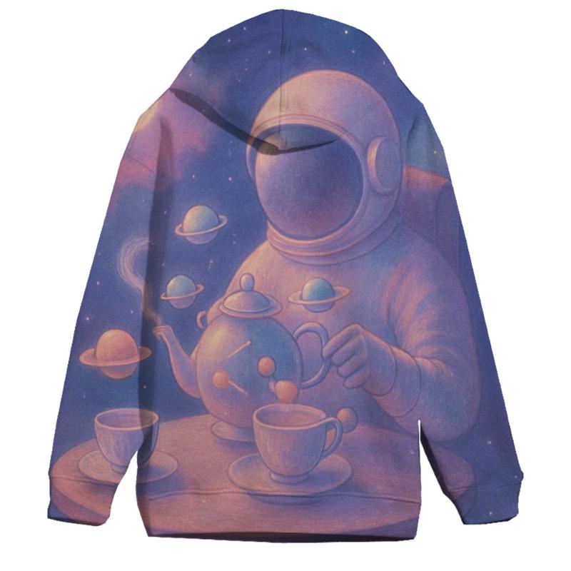 Orbiting Tea Ceremony printed hoodies