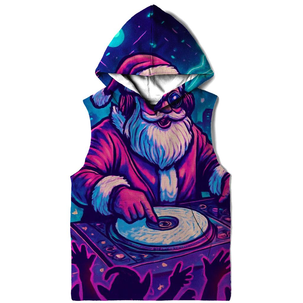 DJ Claus Winter Rave embroidered hoodies