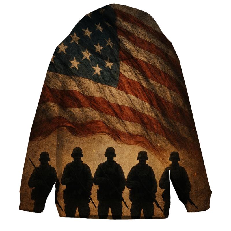 Rugged Platoon Flagfall printed hoodies