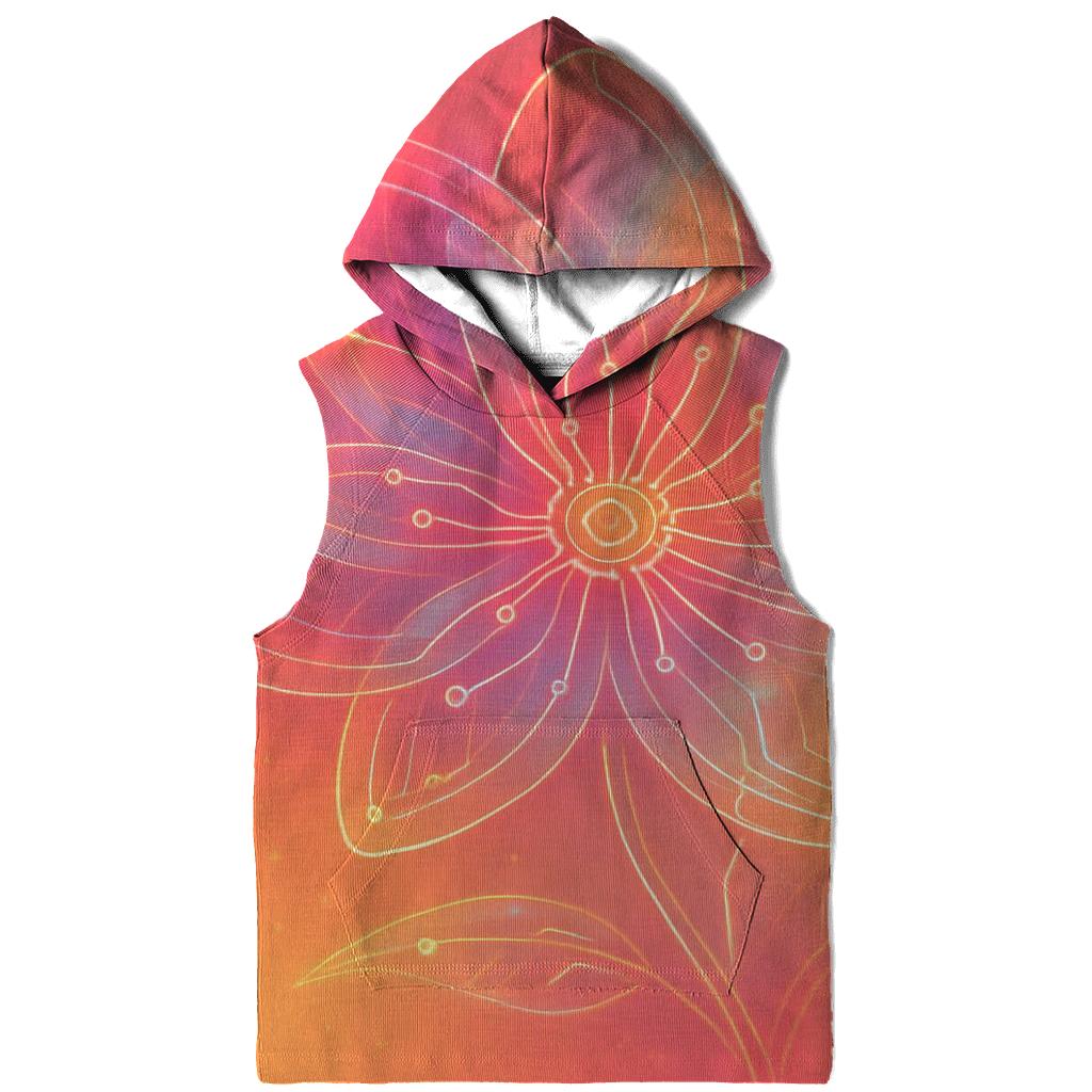 Sunrise Circuit Bloom embroidered hoodies