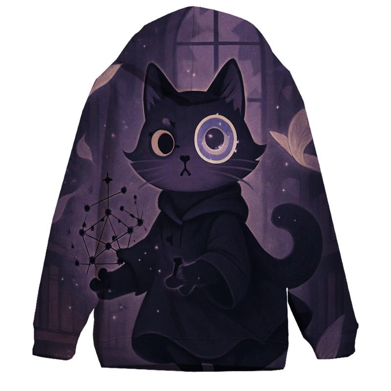 Phantom Library Cat pullover hoodies