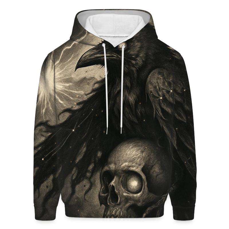 Raven Over Ruptured Sky zip-up hoodies