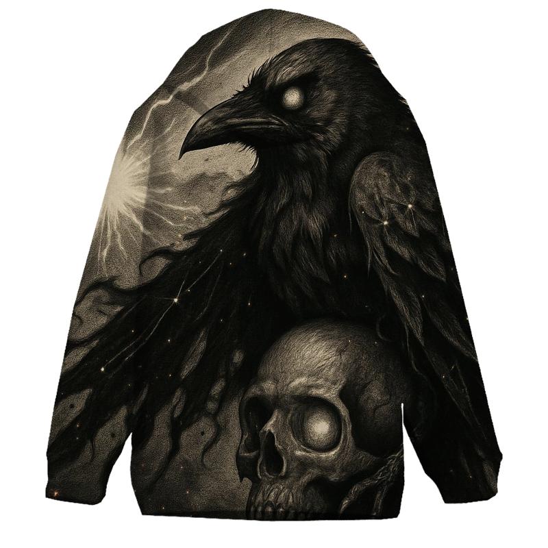 Raven Over Ruptured Sky zip-up hoodies