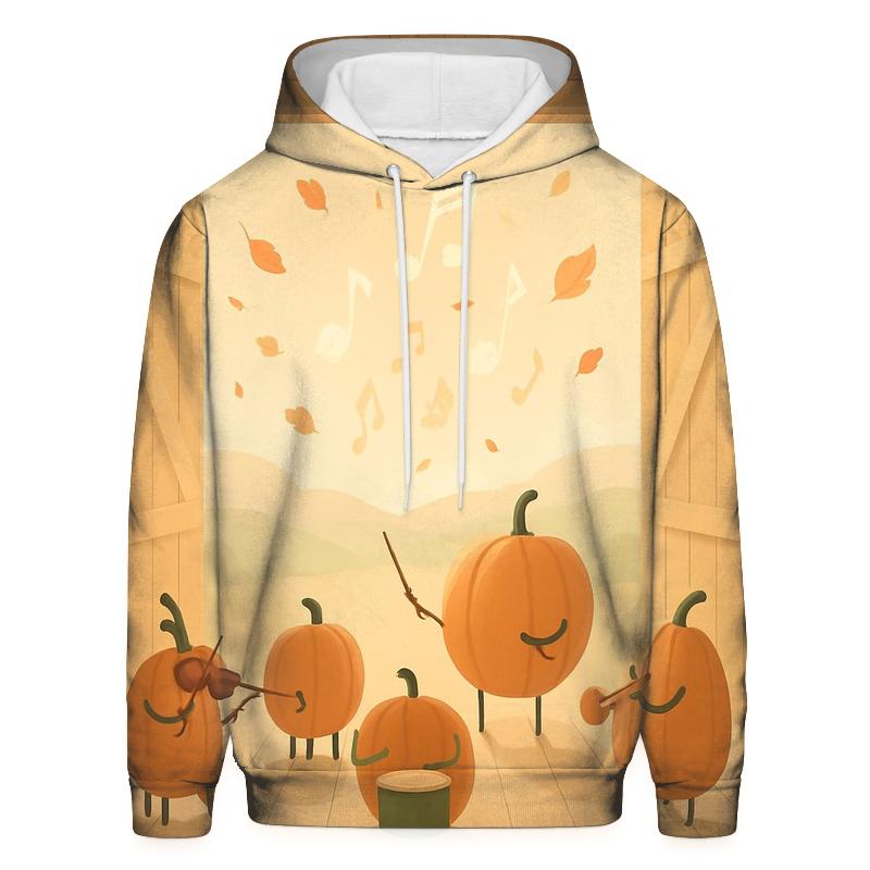Sunlit Pumpkin Orchestra designer hoodies