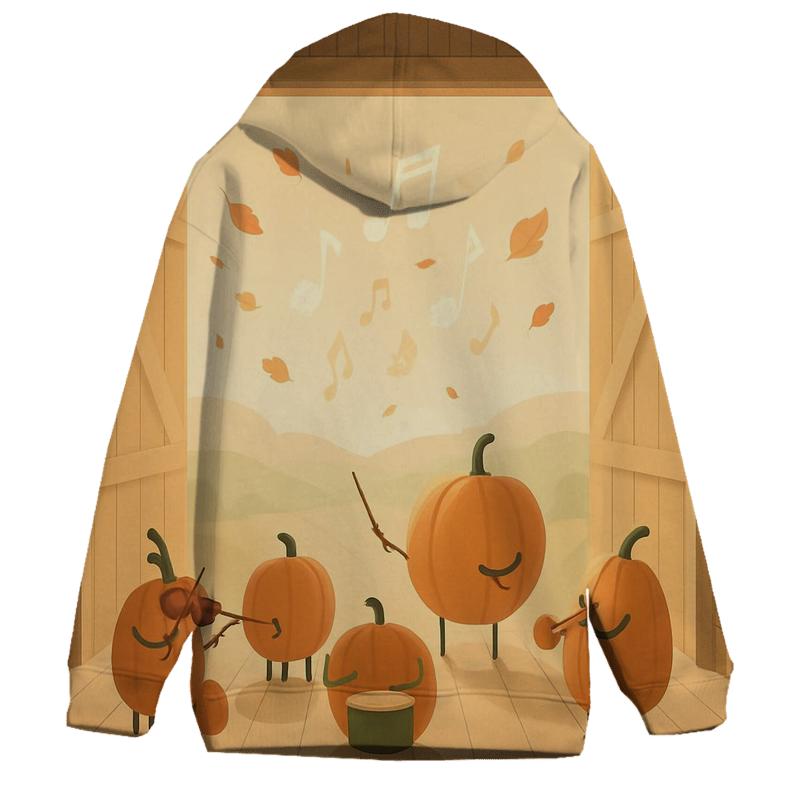 Sunlit Pumpkin Orchestra designer hoodies
