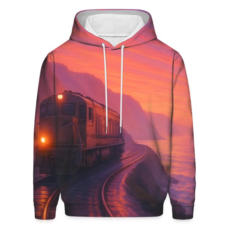 Dusklight Train Passage premium hoodies