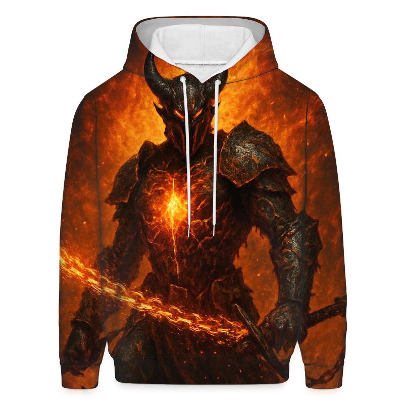 Furnace Heart Knight printed hoodies