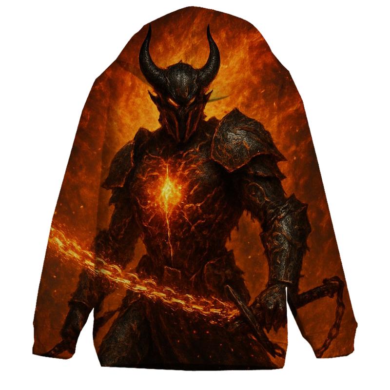 Furnace Heart Knight printed hoodies
