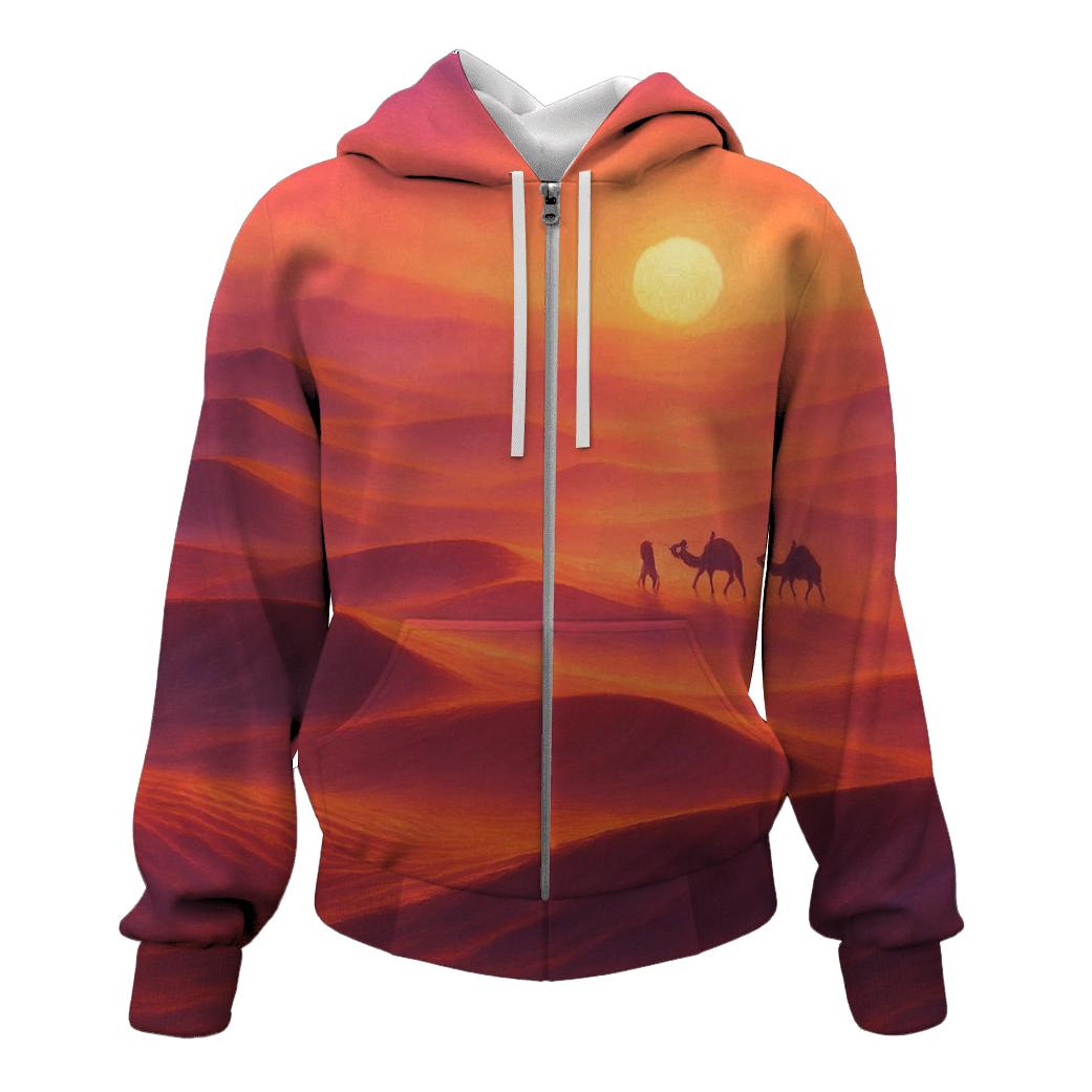 Crimson Dune Horizon hoodie styles