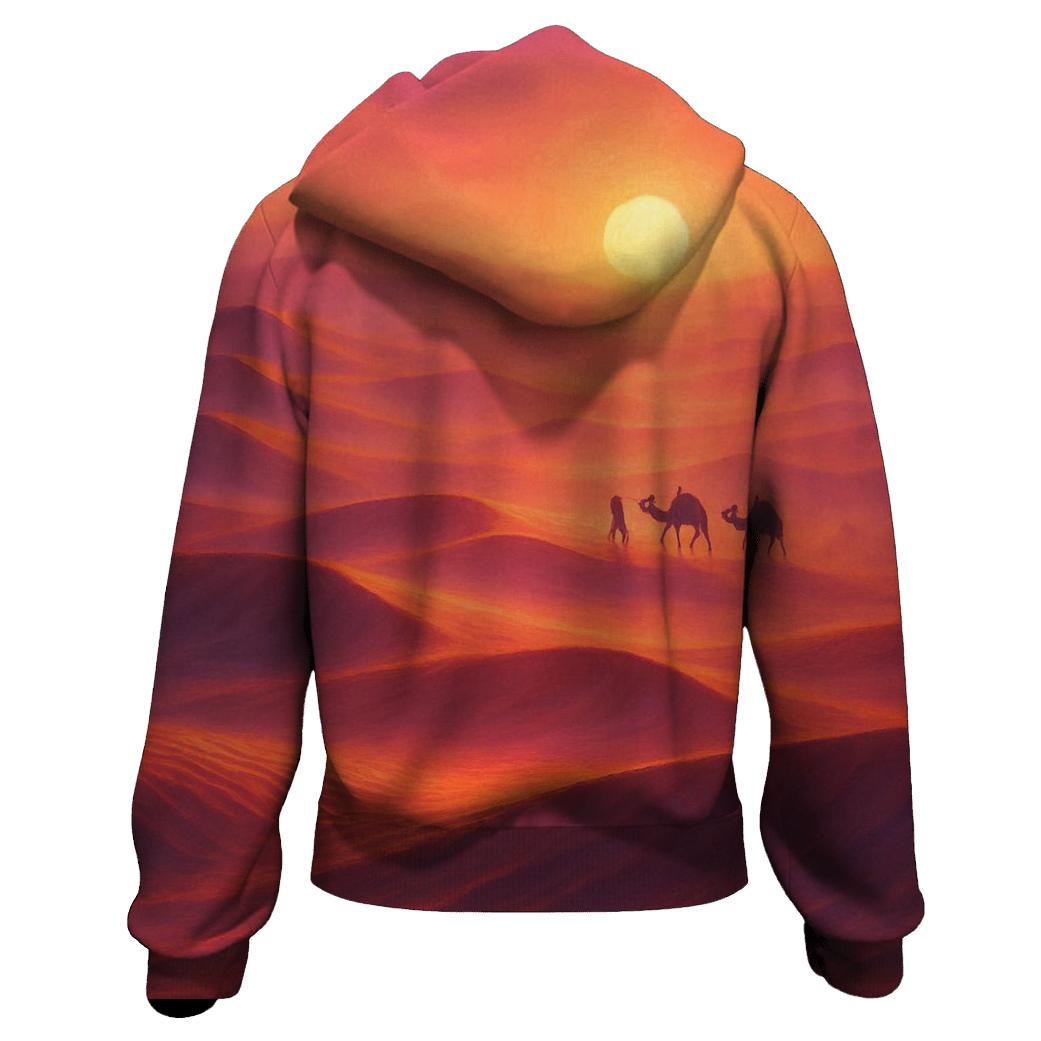 Crimson Dune Horizon hoodie styles