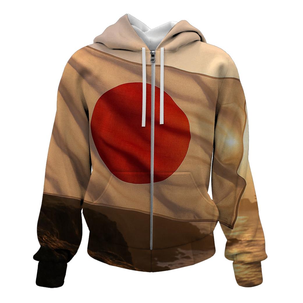 Rising Sun Textile pullover hoodies