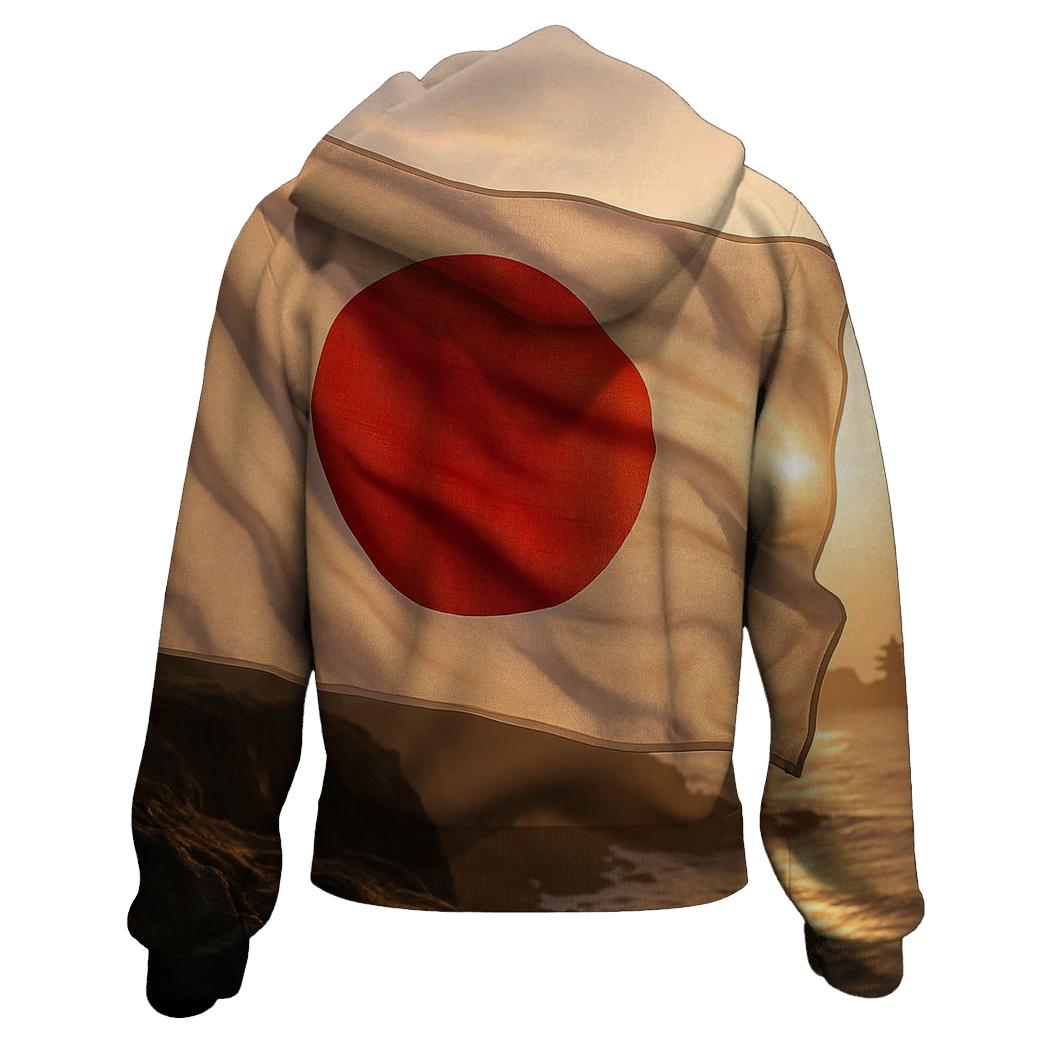 Rising Sun Textile pullover hoodies