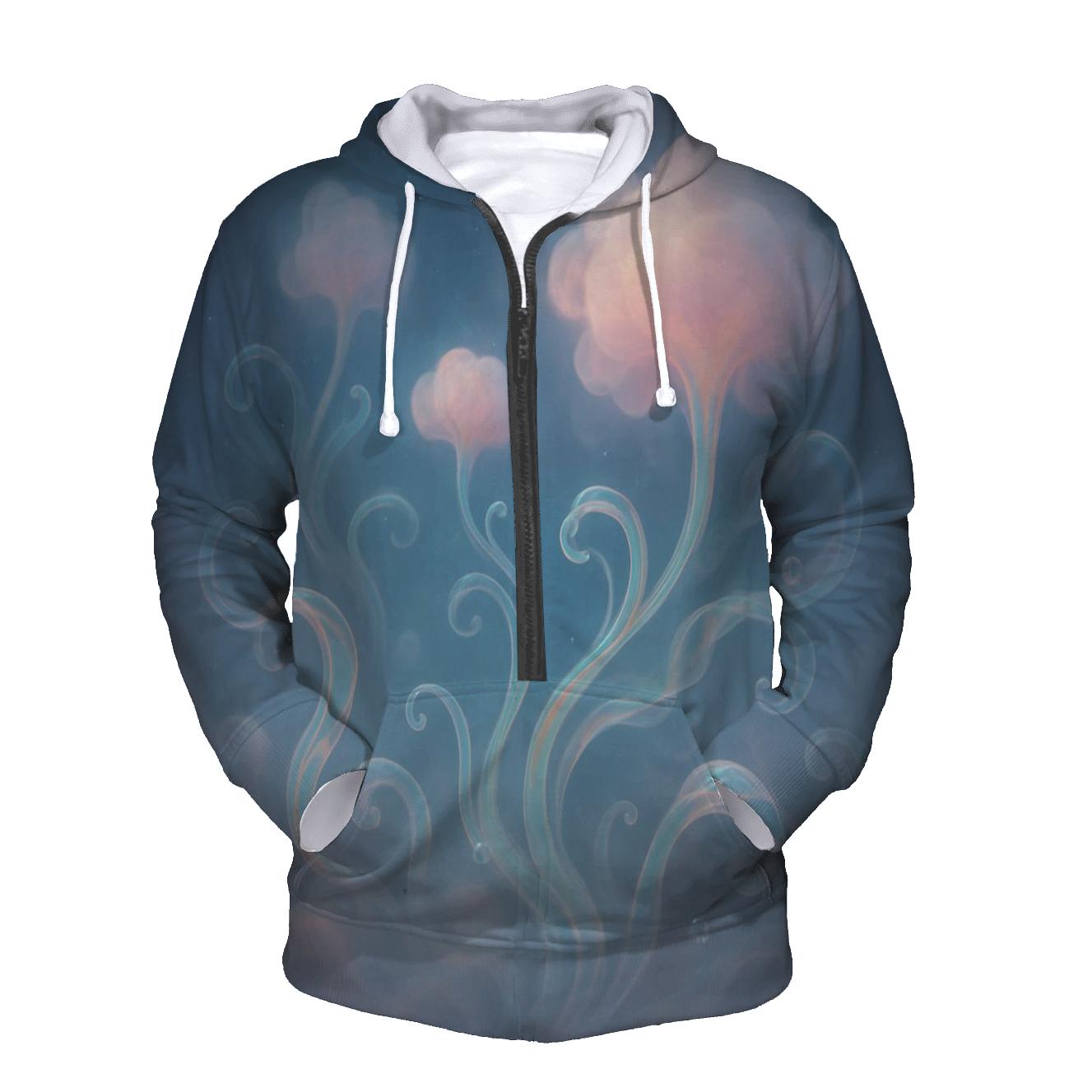 Iridescent Smoke Garden premium hoodies