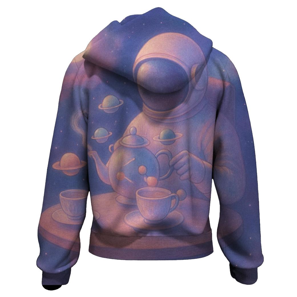 Orbiting Tea Ceremony embroidered hoodies