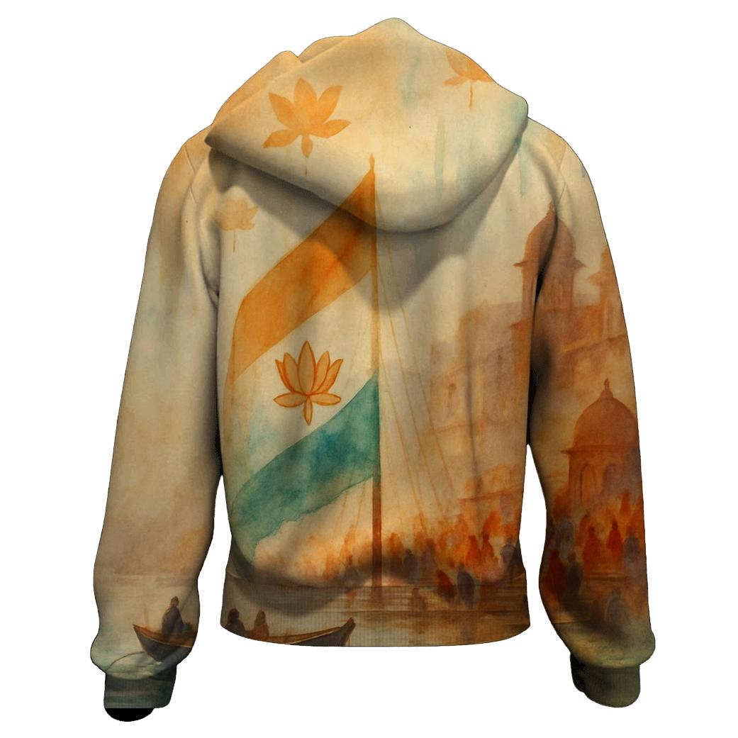 Saffron Monsoon Veil hoodie trends