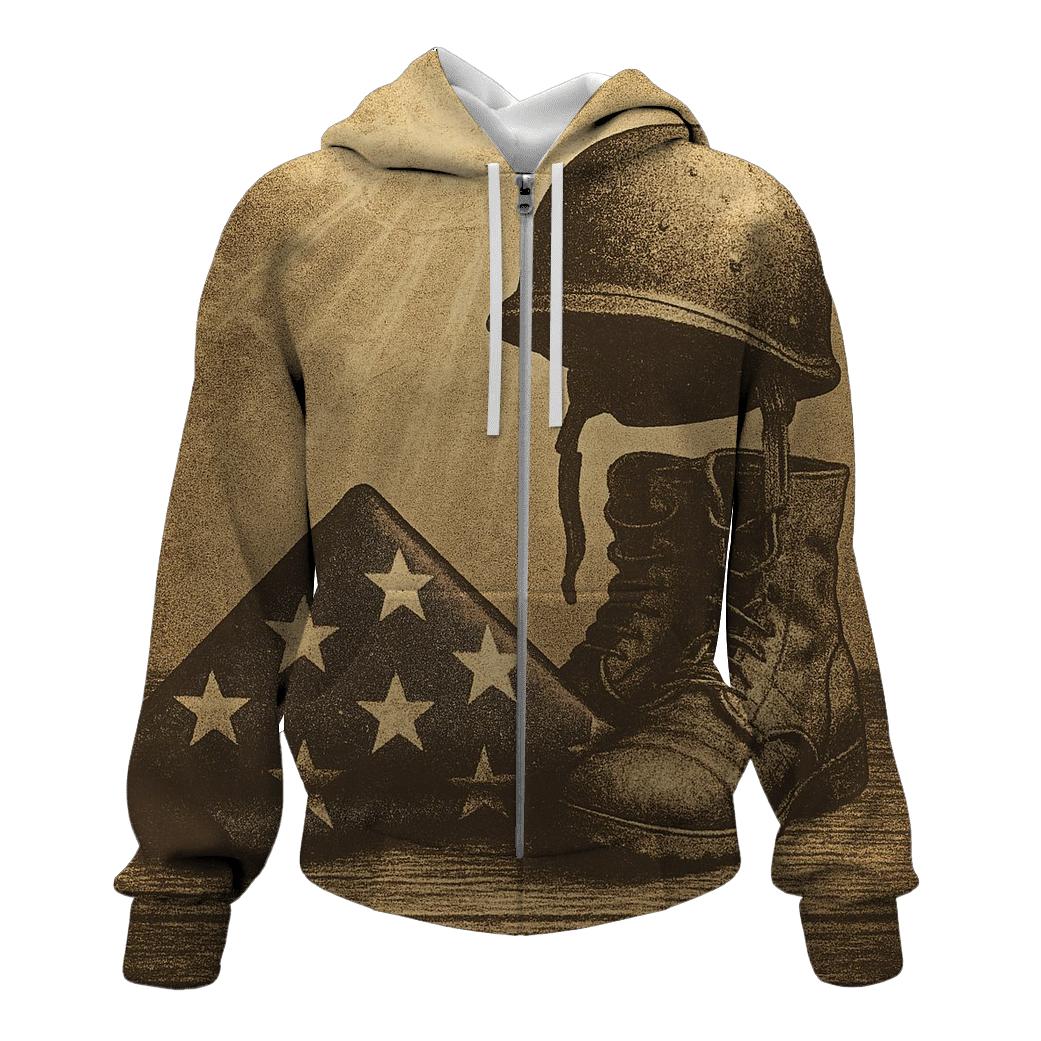 Folded Honor embroidered hoodies