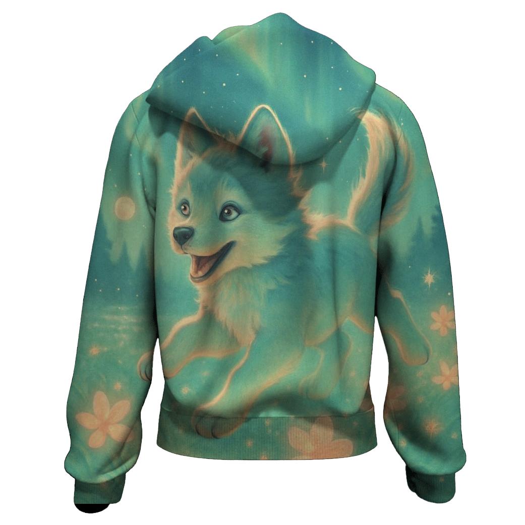 Aurora Trail Pup zip-up hoodies