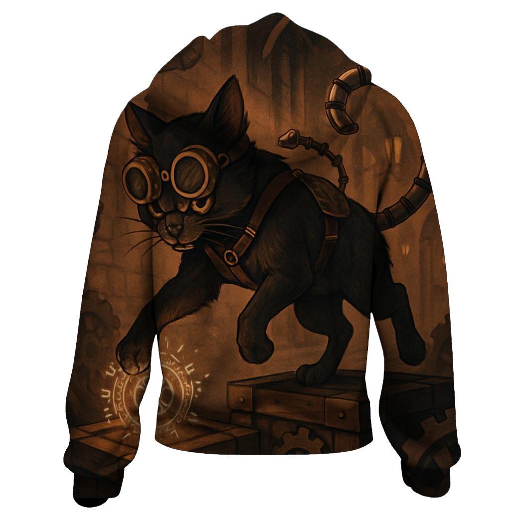 Clockwork Alley Cat zip-up hoodies