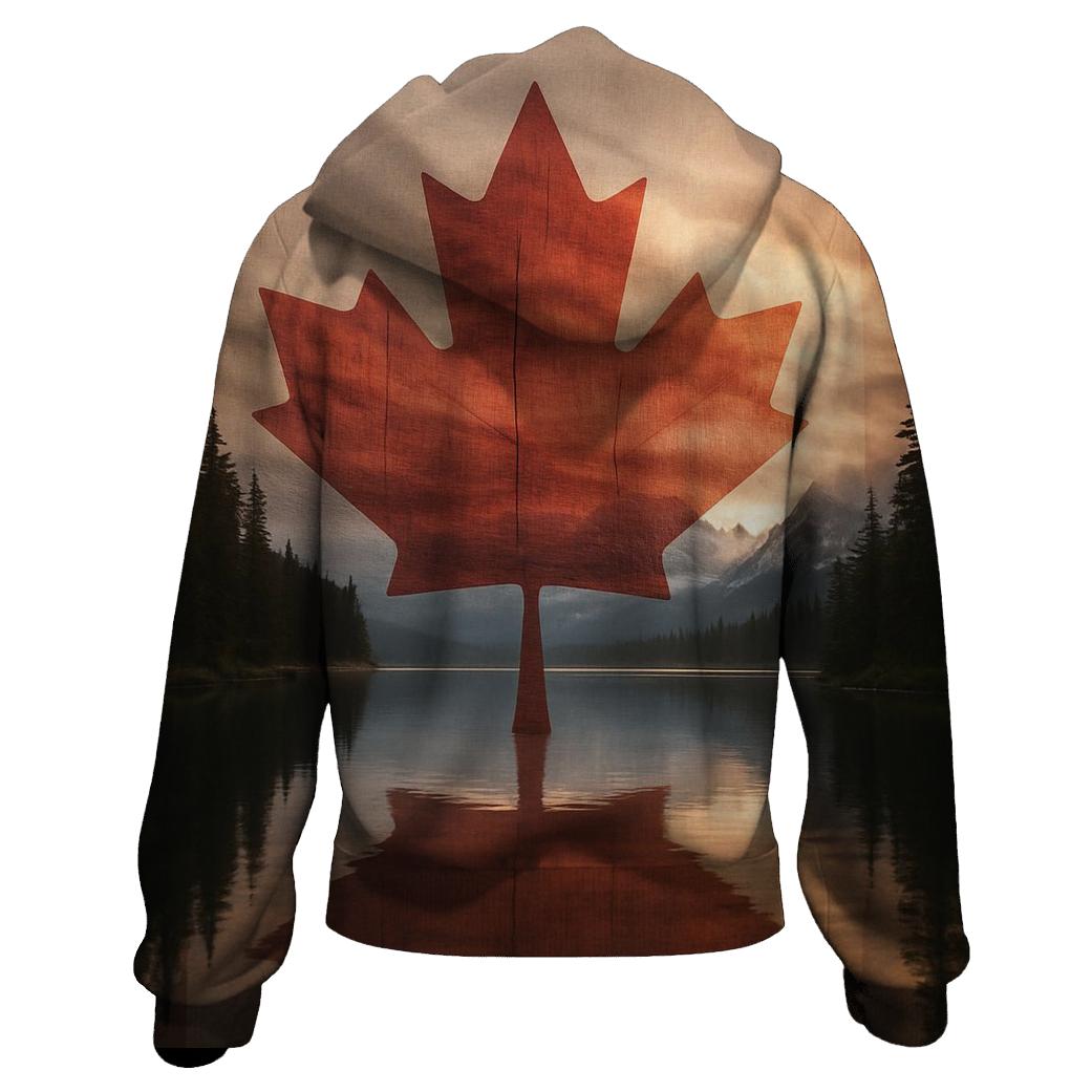 Maple Heart Reflection custom hoodies