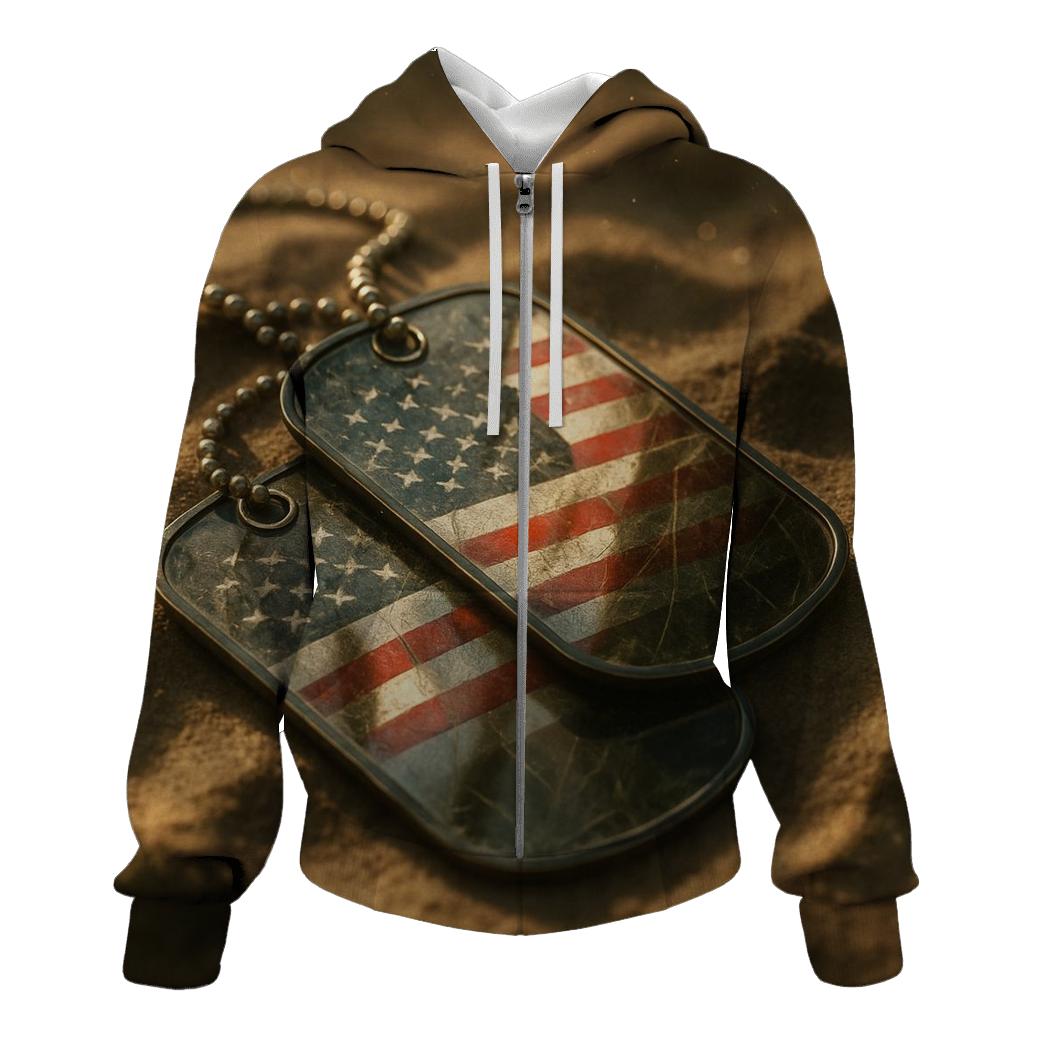 Dog Tag Reflection hoodie styles