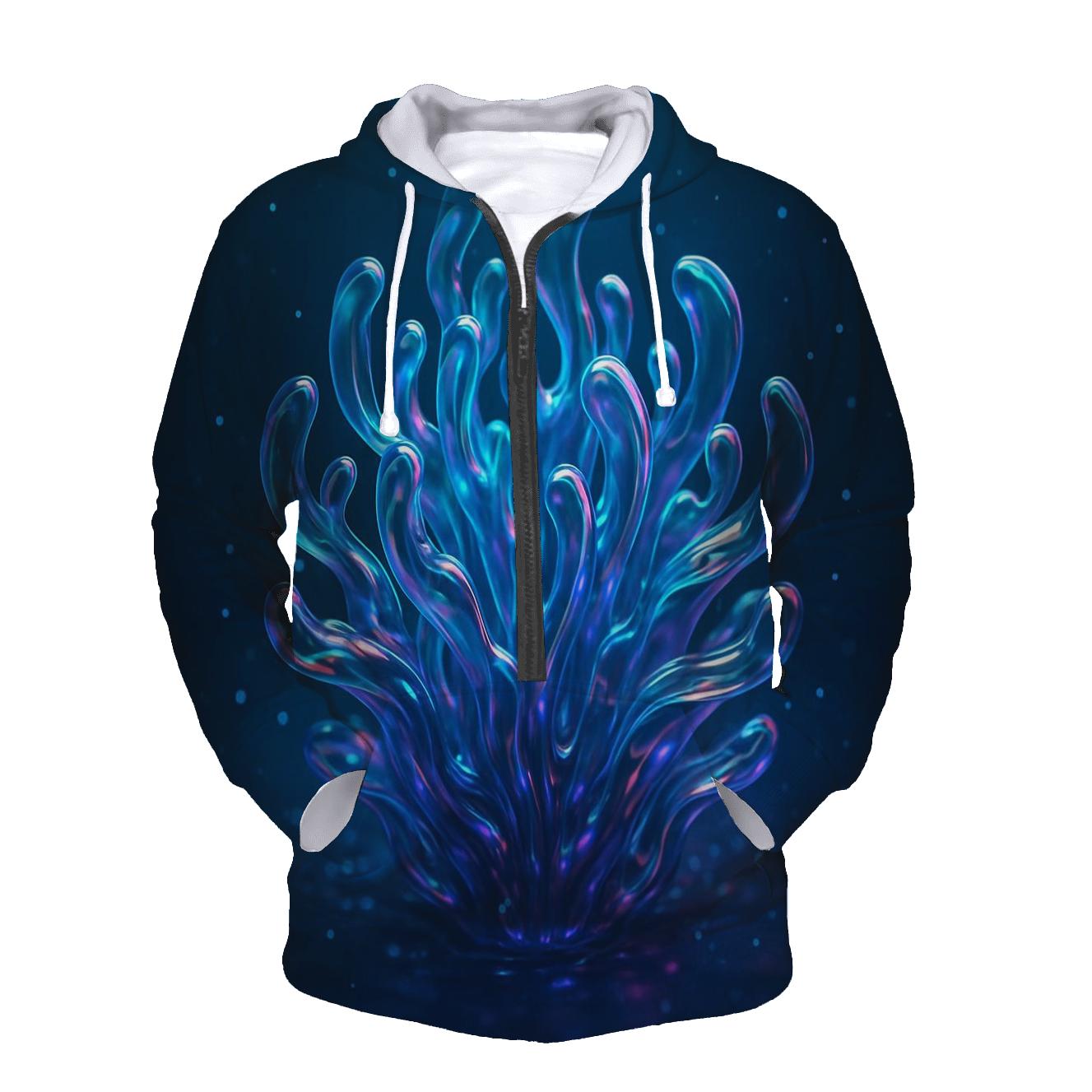 Starlit Coral Bloom hoodie trends