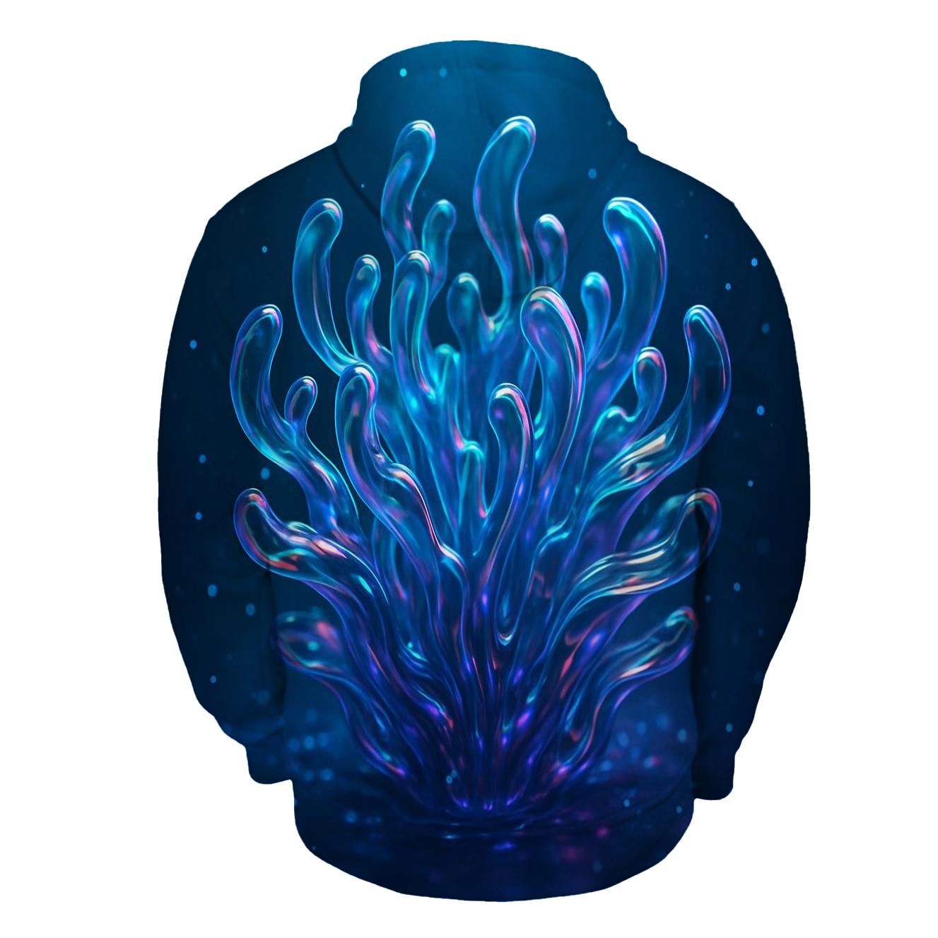 Starlit Coral Bloom hoodie trends