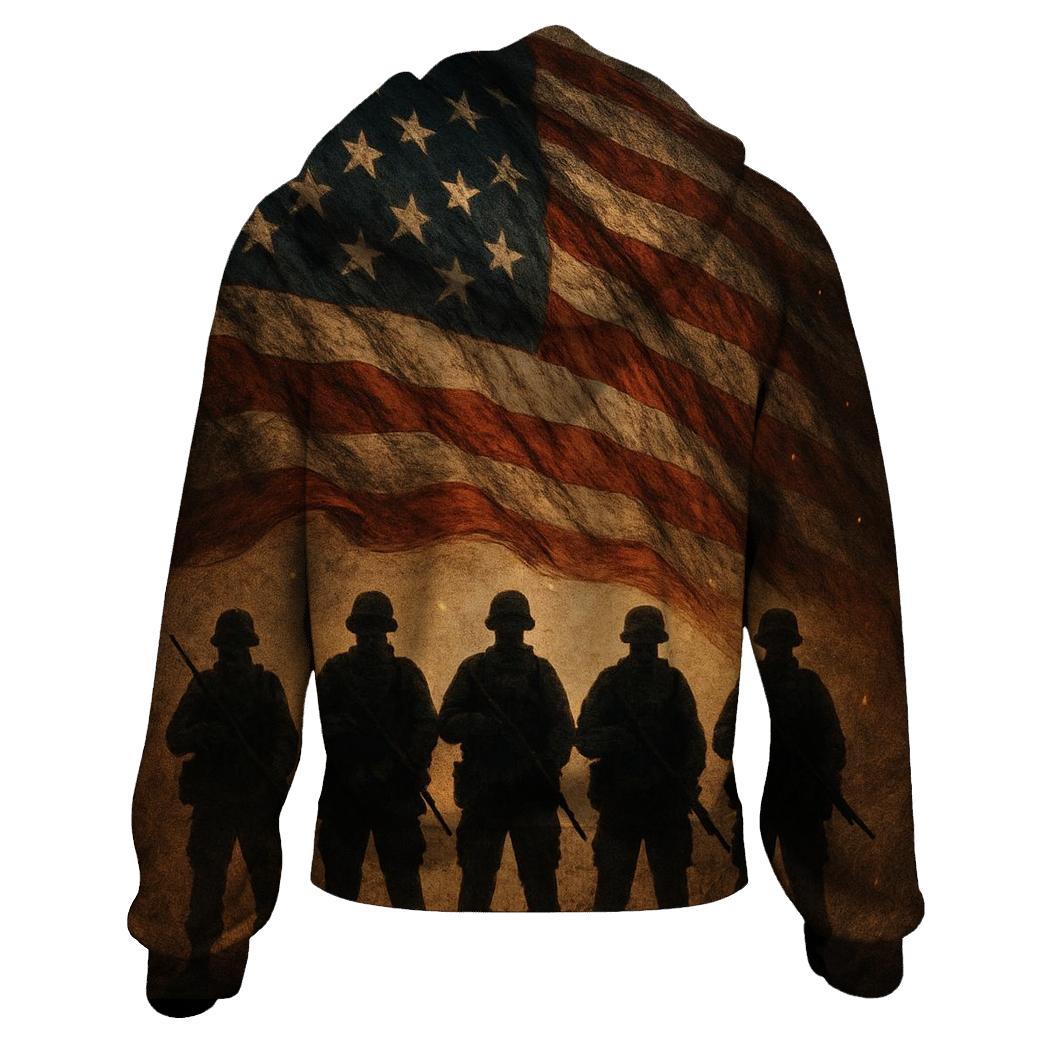 Rugged Platoon Flagfall hoodies fashion