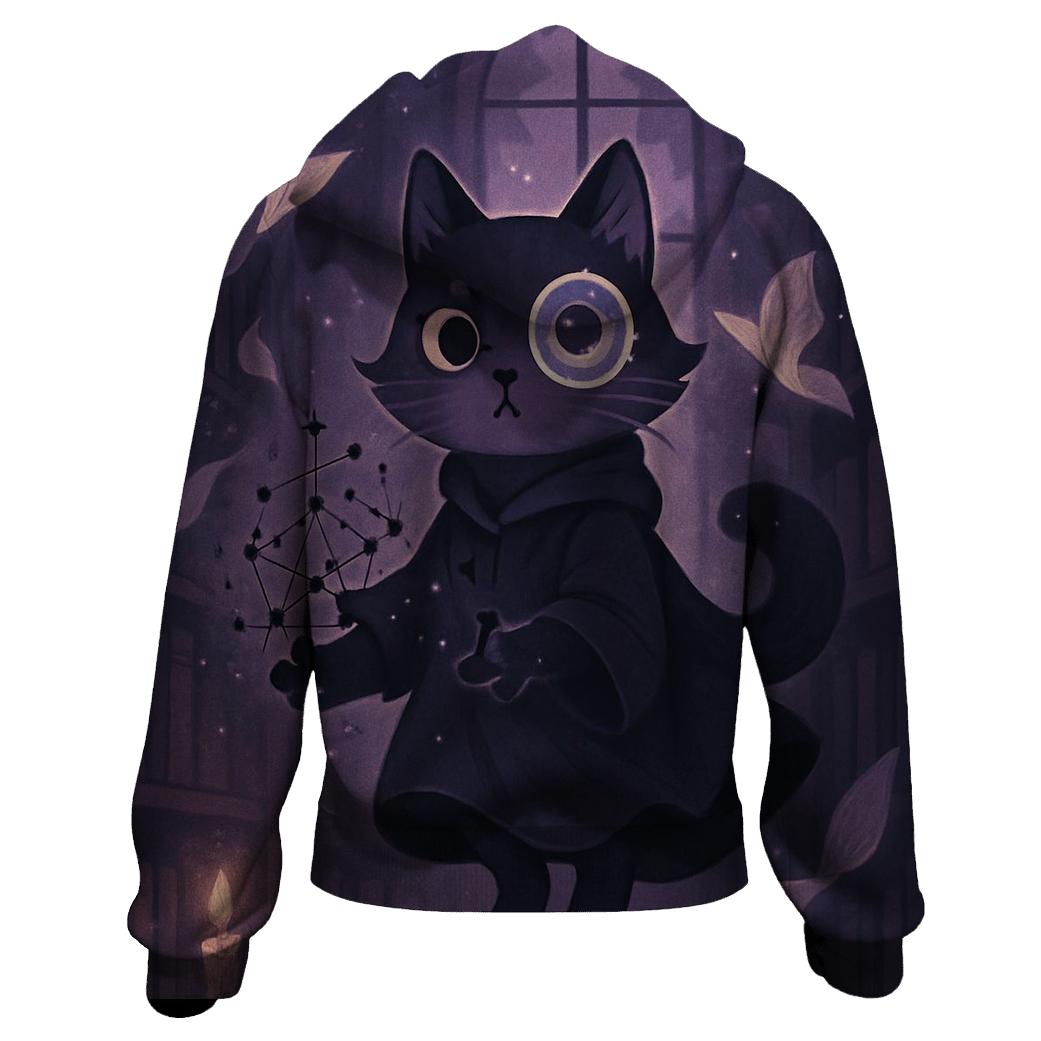 Phantom Library Cat heavyweight hoodies
