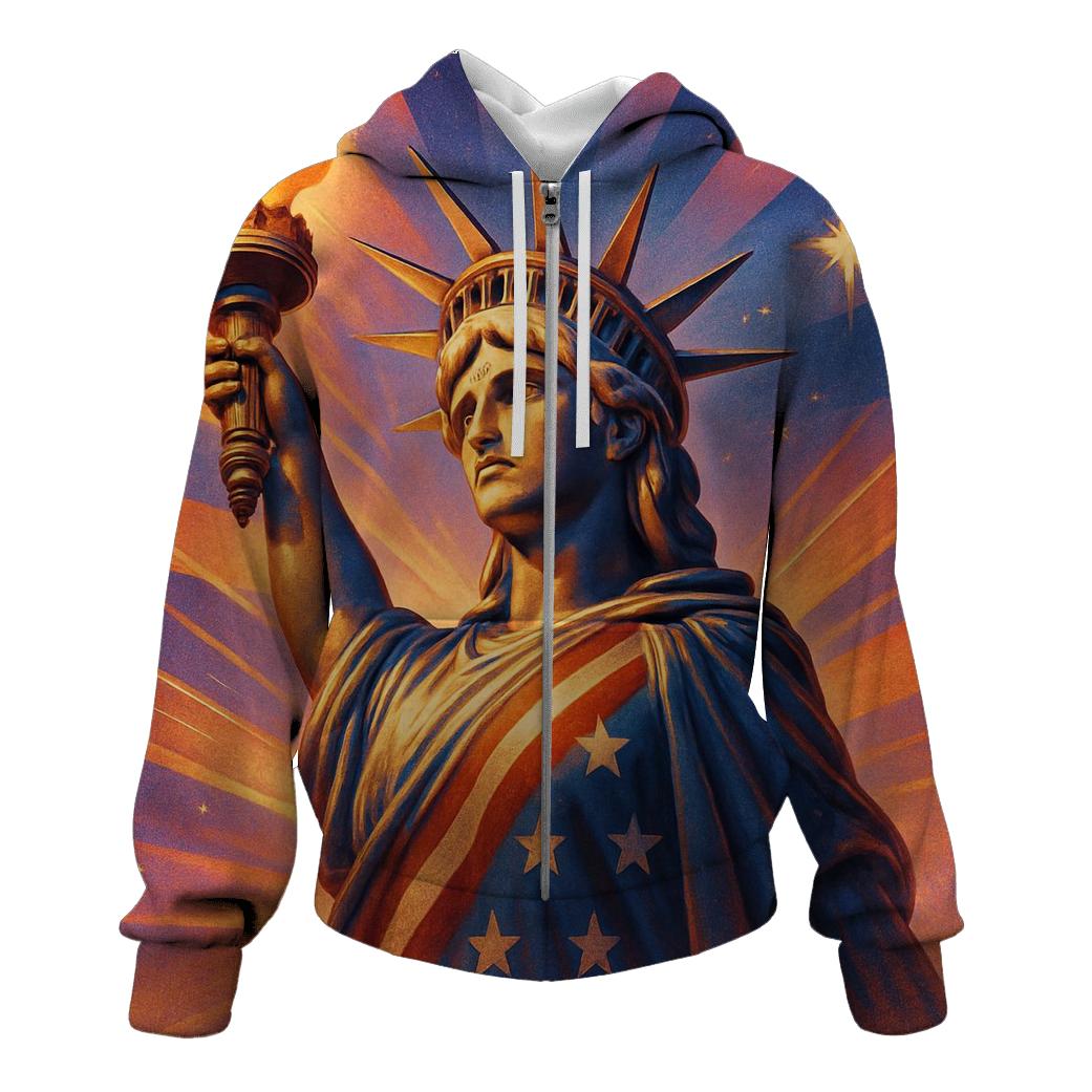 Liberty Radiant Wrap pullover hoodies