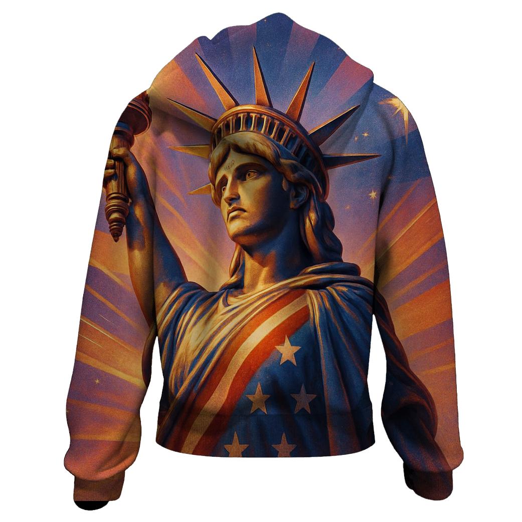 Liberty Radiant Wrap pullover hoodies